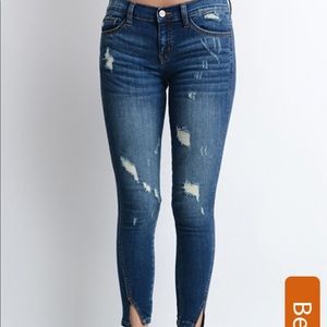 Gemma kancan denim jeans distressed